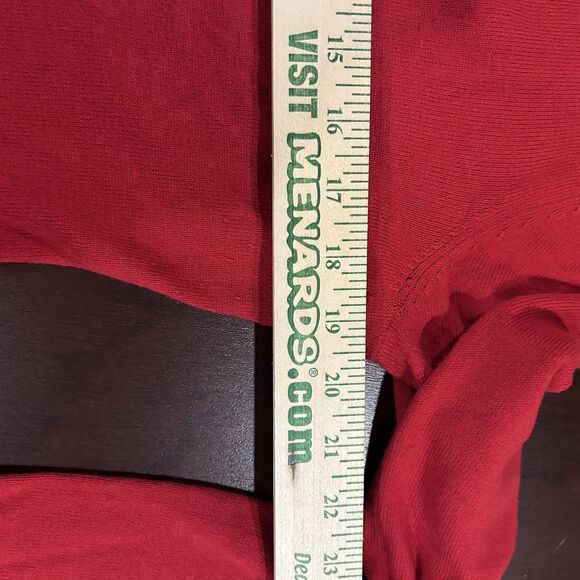 Kenneth Cole Reaction Sweater Cardigan Red Ruffle Button Size M Long Sleeve - Picture 3 of 10